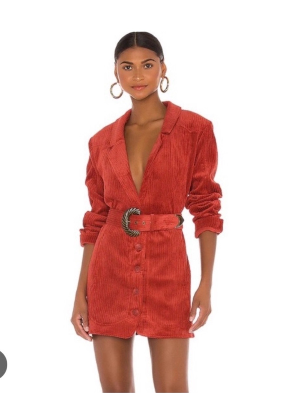 For Love & Lemons Corduroy jacket dress
